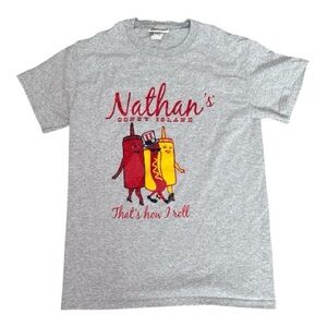 Nathan's Famous Coney Island "That's How I Roll" T-Shirt Small
